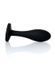 Анальная пробка - Jewellery Silicone Black Plug S Clear, Черный