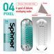 Мастурбатор Tenga Spinner 04 Pixel с упругой стимулирующей спиралью внутри, Прозрачный
