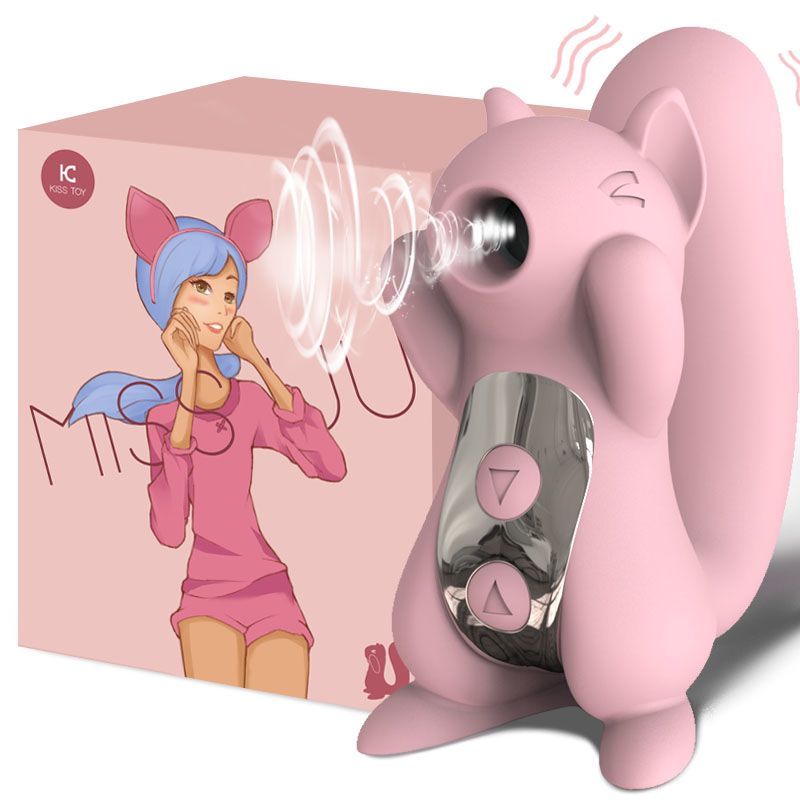 Вакуумний стимулятор клітора з вібрацією KisToy Miss UU Pink