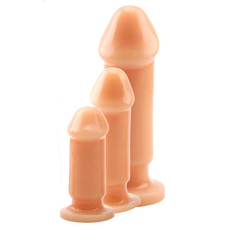 Набір з 3 анальних пробок Prof. Jason C Anal Dildo Kit, тілесний, тілесний