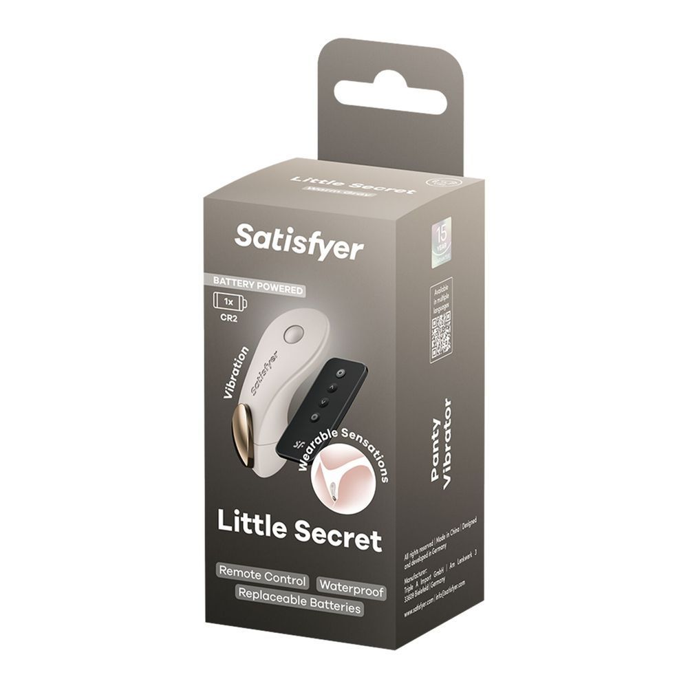 Вибратор в трусики Satisfyer Little Secret Battery Series с пультом ДУ, Белый
