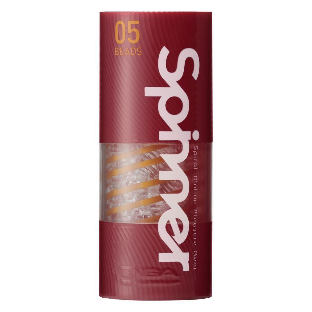 Мастурбатор Tenga Spinner 05 Beads с упругой стимулирующей спиралью внутри, Прозрачный