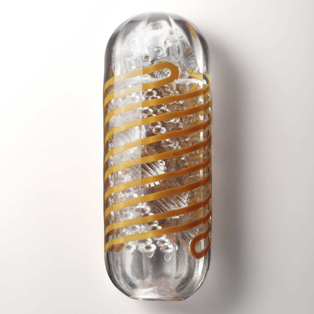 Мастурбатор Tenga Spinner 05 Beads с упругой стимулирующей спиралью внутри, Прозрачный