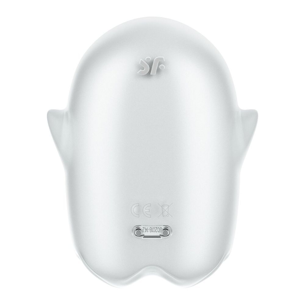 Симулятор орального сексу для жінок із вібрацією Satisfyer Glowing Ghost, білий, Білий