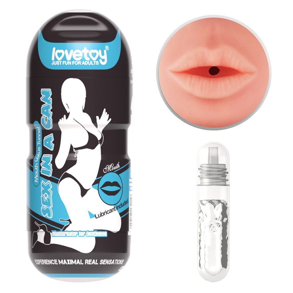 Симулятор орального сексу Lovetoy Sex In A Can Mouth Stamina Tunnel, тілесний