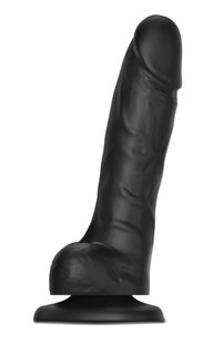 Реалистичный фаллоимитатор Strap-On-Me Sliding Skin Realistic Dildo Black XXL, эффект подвижной кожи