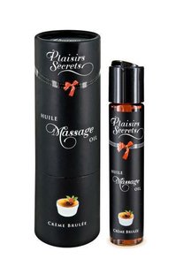 Массажное масло Plaisirs Secrets Creme Brulee (59 мл) с афродизиаками съедобное