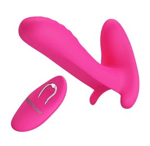 Вибробабочка с стимулятором клитора PRETTY LOVE - Remote Control Massager