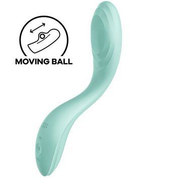 Satisfyer Rrrolling Pleasure &mdash; вибратор с жемчужной стимуляцией, Бирюзовый