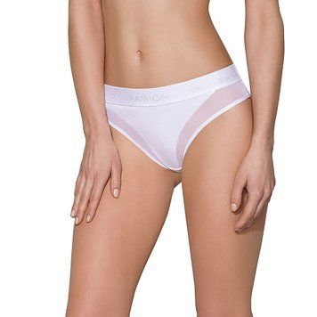 Трусики із прозорою вставкою Passion PS002 PANTIES white, size L