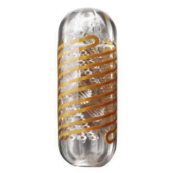 Мастурбатор Tenga Spinner 05 Beads з пружною стимулюючою спіраллю всередині, Прозрачный