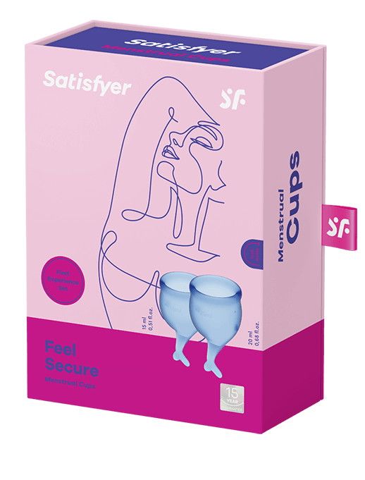 Набор менструальных чаш Satisfyer Feel Secure Dark Blue