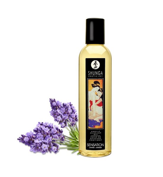 Массажное масло Shunga Erotic Massage Oil с ароматом лаванды 250мл