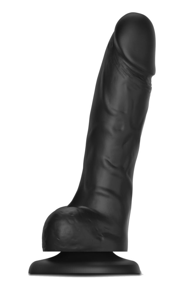 Реалистичный фаллоимитатор Strap-On-Me Sliding Skin Realistic Dildo Black XXL, эффект подвижной кожи