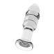 Анальна пробка Love Toy Glass Romance Dildo, прозора, Прозрачный