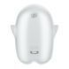 Симулятор орального сексу для жінок із вібрацією Satisfyer Glowing Ghost, білий, Білий