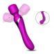 Вибромассажер Wand Dual USB 7 + 7 Function Purple &laquo;FoxShow&raquo;, Фиолетовый