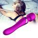 Вибромассажер Wand Dual USB 7 + 7 Function Purple &laquo;FoxShow&raquo;, Фиолетовый