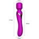 Вибромассажер Wand Dual USB 7 + 7 Function Purple &laquo;FoxShow&raquo;, Фиолетовый