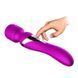 Вибромассажер Wand Dual USB 7 + 7 Function Purple &laquo;FoxShow&raquo;, Фиолетовый