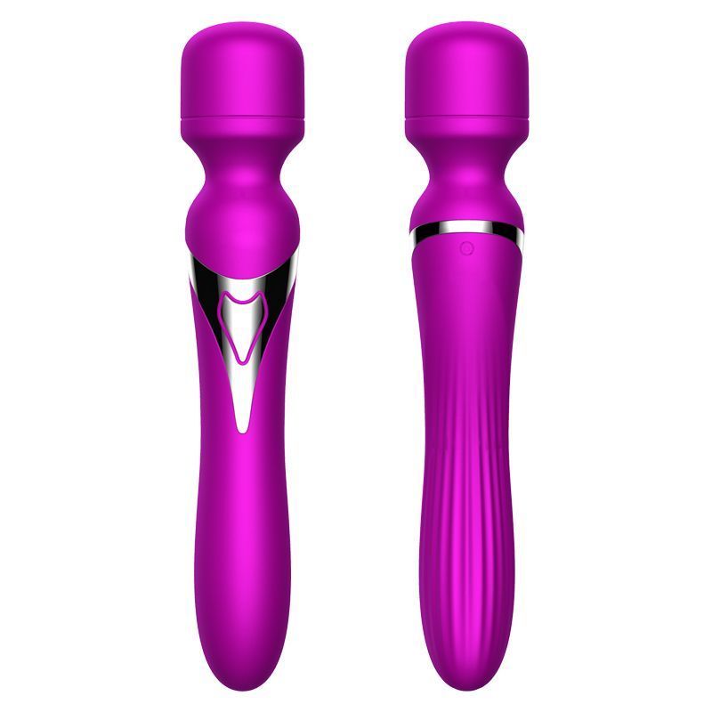 Вибромассажер Wand Dual USB 7 + 7 Function Purple &laquo;FoxShow&raquo;, Фиолетовый