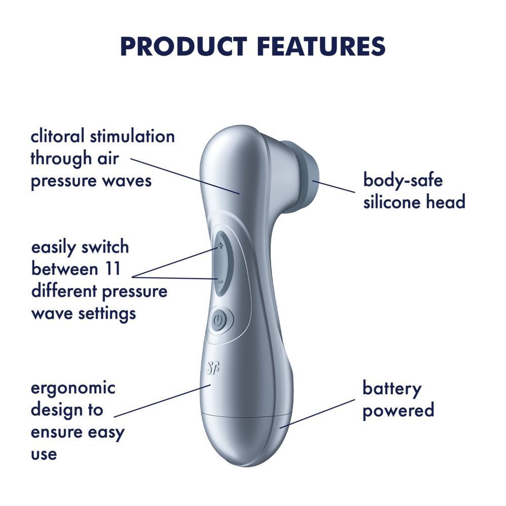 Вакуумный клиторальный стимулятор Satisfyer Pro 2 Generation 2 Battery Series Light Blue, Голубой