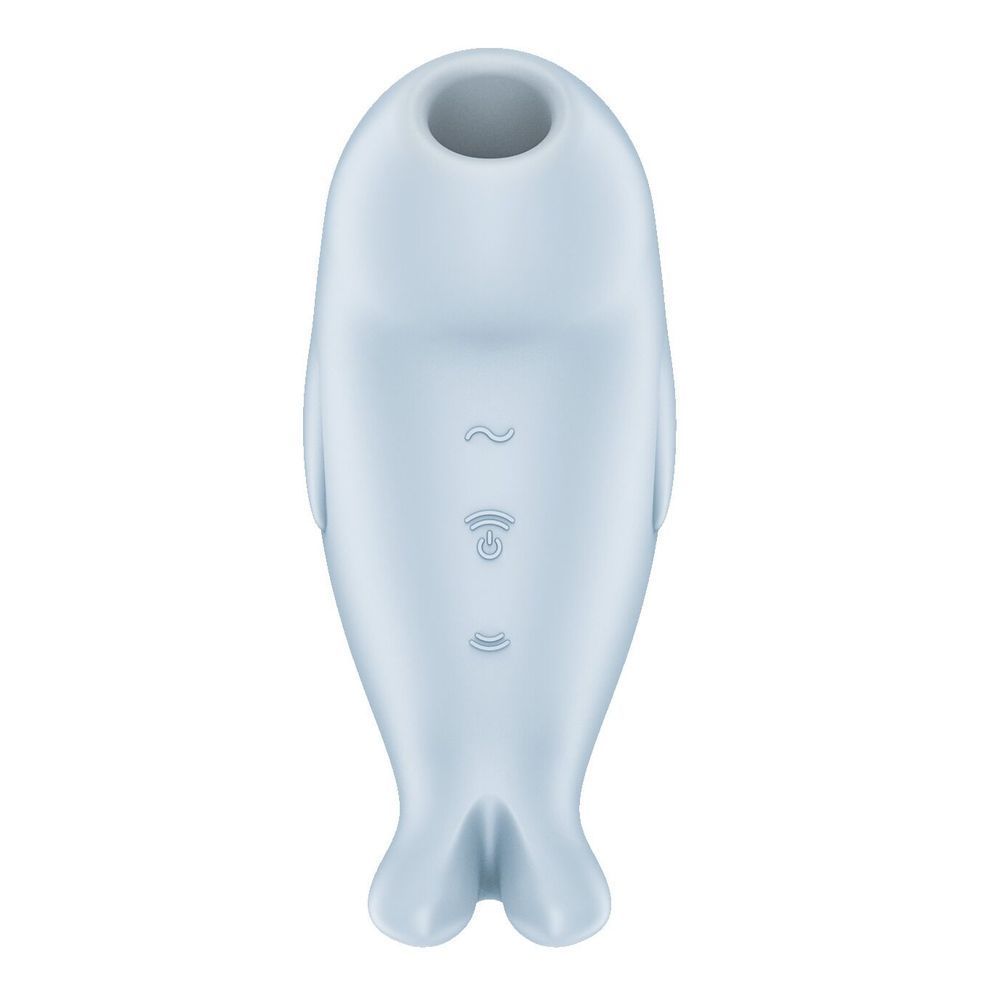 Симулятор орального секса для женщин с вибрацией Satisfyer Seal You Soon, Голубой