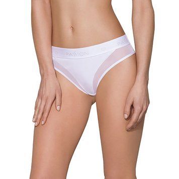 Трусики із прозорою вставкою Passion PS002 PANTIES white, size M