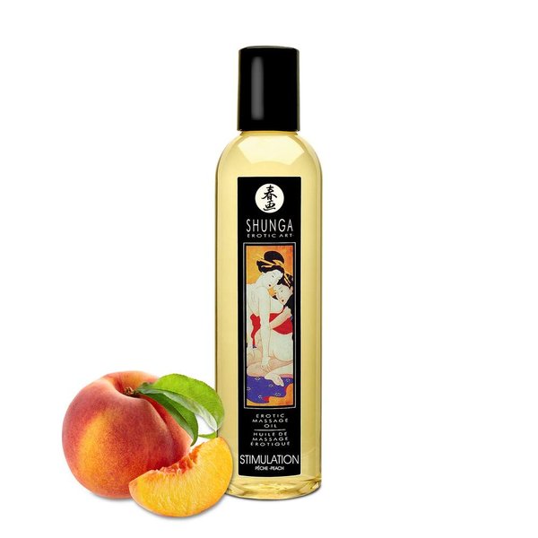 Масажна олія Shunga Erotic Massage Oil з ароматом персика 250мл
