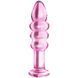Анальна пробка Love Toy Glass Romance Dildo, рожева, Рожевий