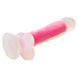 Фалоімітатор Dream Toys, що світиться RADIANT SOFT SILICONE GLOW IN THE DARK DILDO LARGE PINK, Рожевий