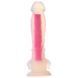 Фалоімітатор Dream Toys, що світиться RADIANT SOFT SILICONE GLOW IN THE DARK DILDO LARGE PINK, Рожевий