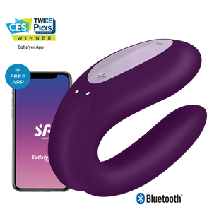 Смарт вибратор для пар Satisfyer Double Joy Violet