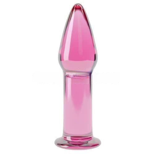 Анальная пробка - Glass Romance 5" Pink