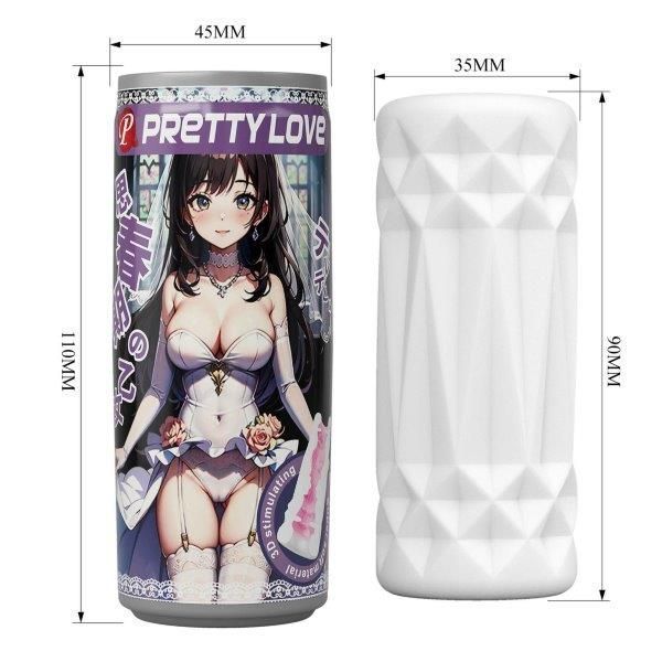 Мастурбатор PRETTY LOVE Masturbator Super soft material TPR /ABS, Белый