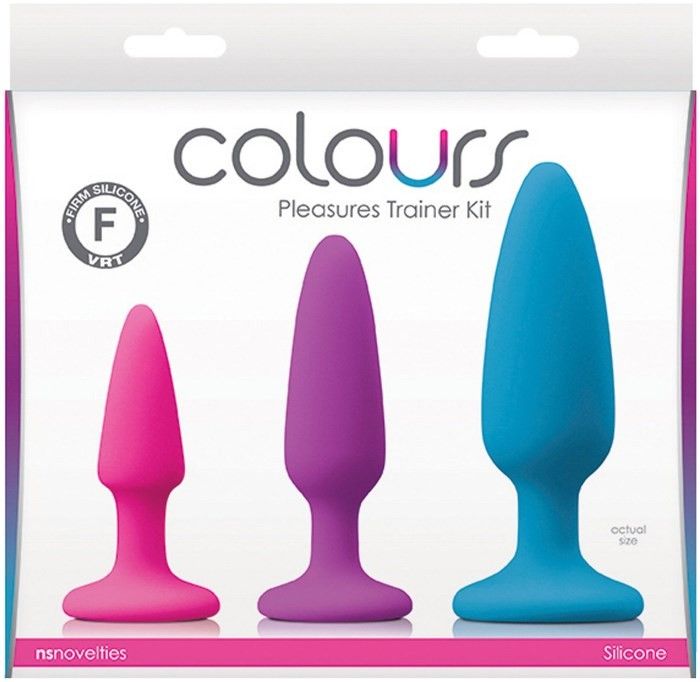 Набор анальных пробок Colours Pleasures Trainer Kit от NS Novelties