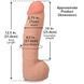 Фалоімітатор Doc Johnson The Realistic Cock ULTRASKYN - 12 Inch Hung with Balls Vanilla, тілесний