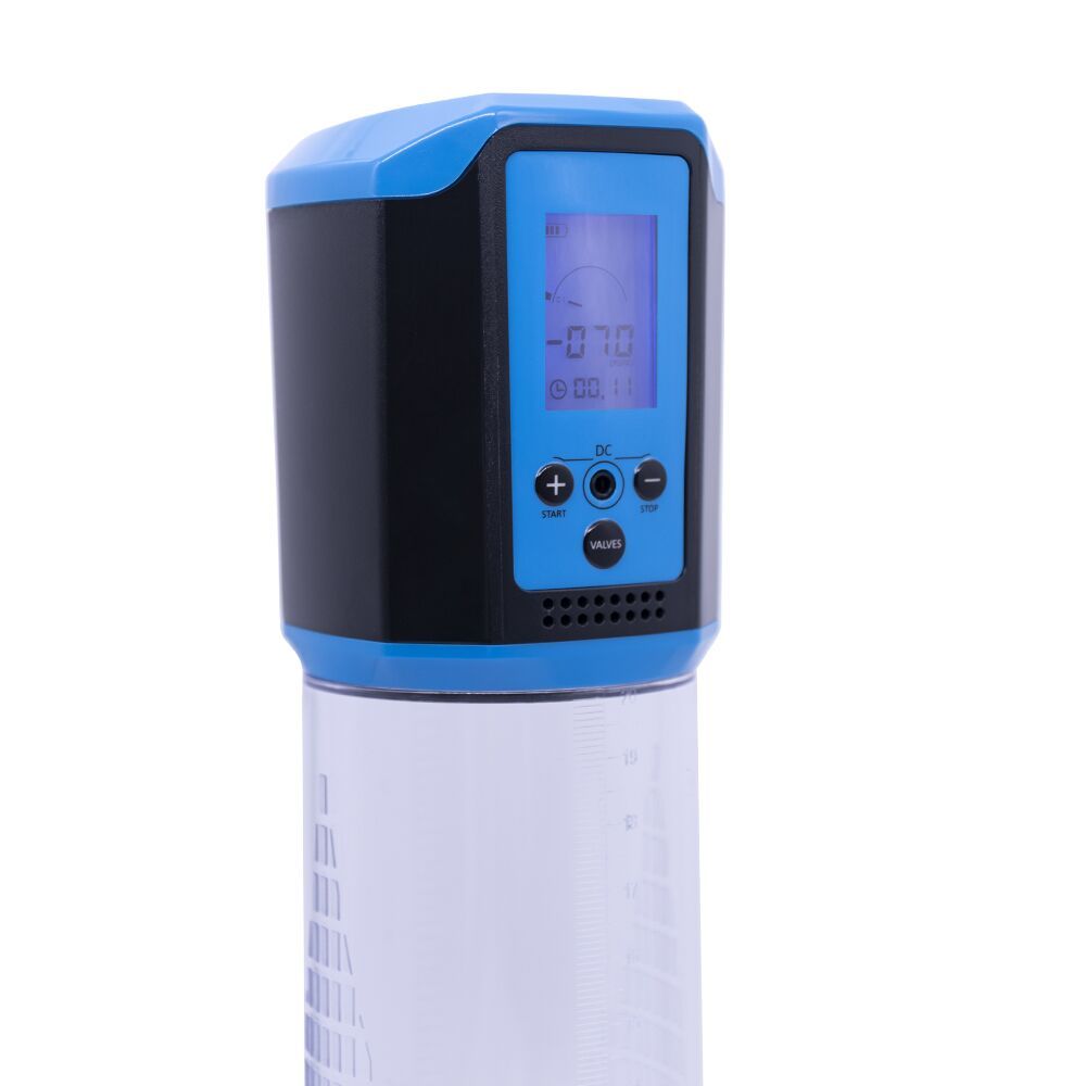 Автоматичний вакуумний насос Man Powerup Passion Pump LED-табло Blue