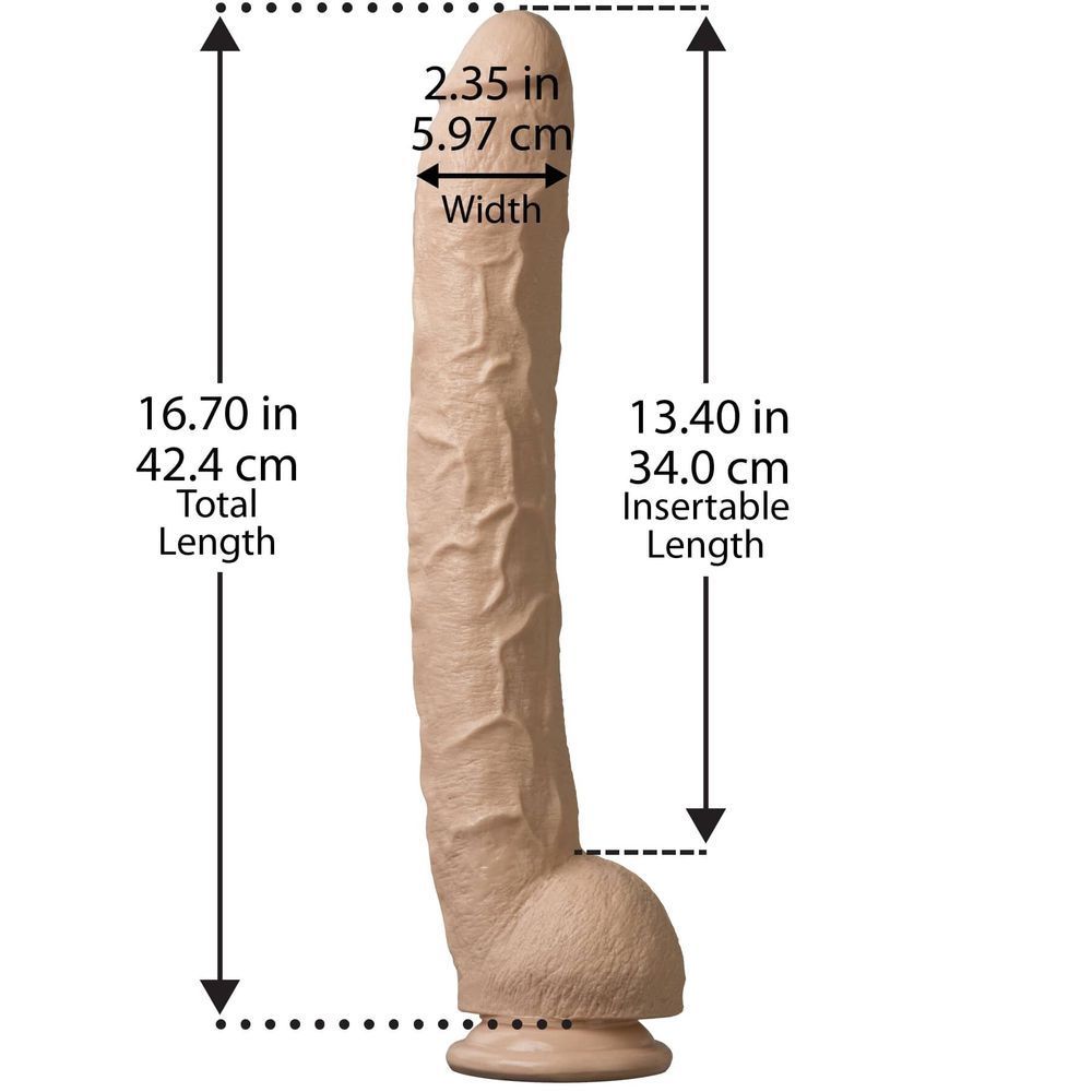 Фаллоимитатор Doc Johnson Dick Rambone с мошонкой и присоской, телесный