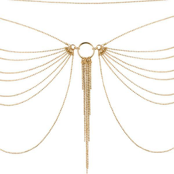 Цепочка на трусики или лиф Bijoux Indiscrets MAGNIFIQUE Waist Chain - Gold, украшение на тело