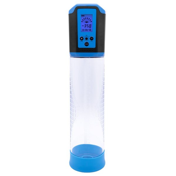 Автоматичний вакуумний насос Man Powerup Passion Pump LED-табло Blue