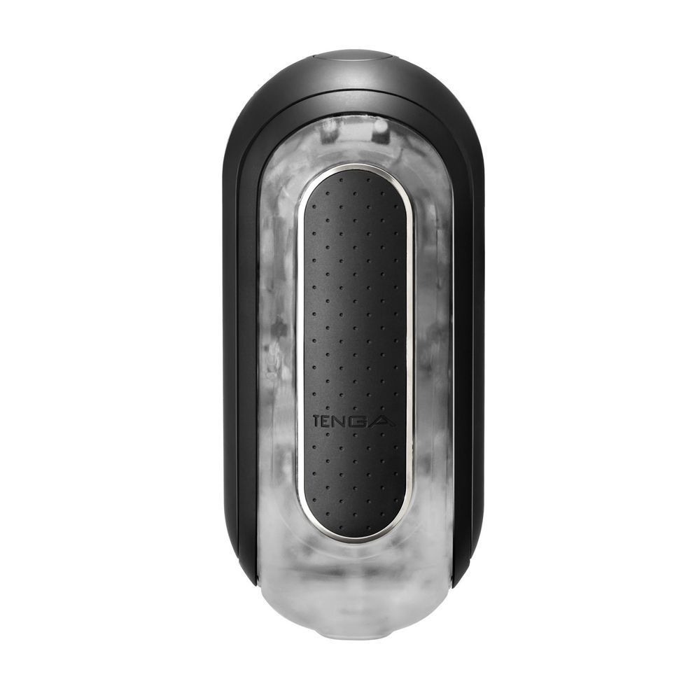 Мастурбатор Tenga Flip Zero Electronic Vibration Black, изменяемая интенсивность, раскладной, Черный