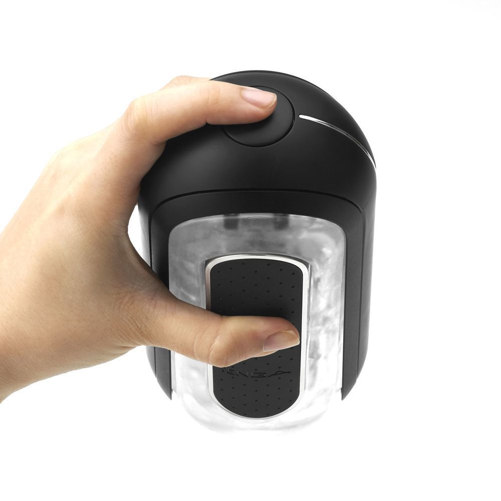 Мастурбатор Tenga Flip Zero Electronic Vibration Black, изменяемая интенсивность, раскладной, Черный