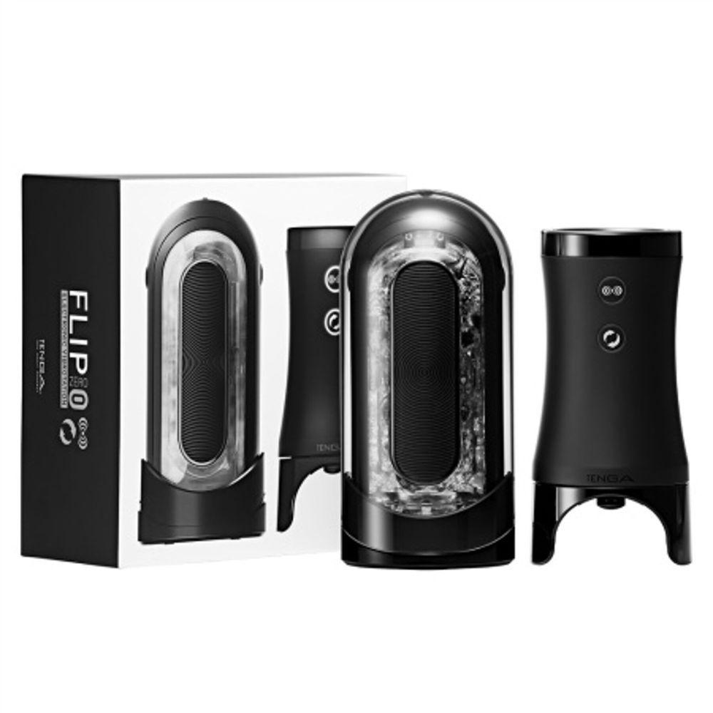 Мастурбатор Tenga Flip Zero EVR Electronic Vibrotation с вибрацией и вращением, Черный
