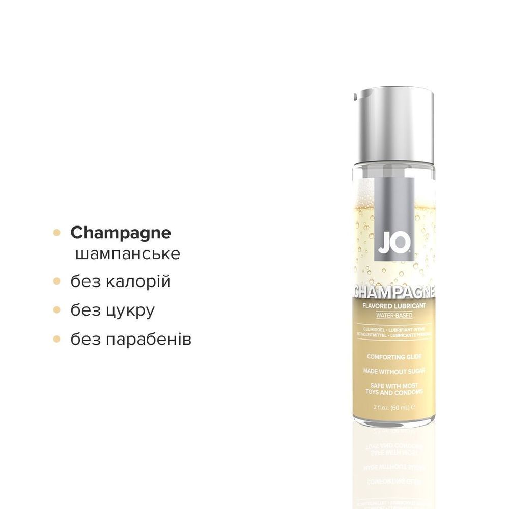 Набір лубрикантів System JO Sweet&Bubbly &mdash; Champagne & Chocolate Covered Strawberry (2&times;60 мл)