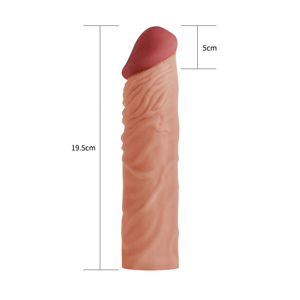 Подовжуюча насадка на пеніс Pleasure X-Tender Penis Sleeve Add 2 "Flesh