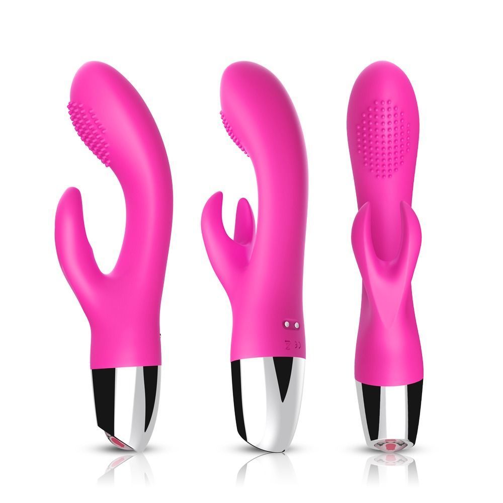 Вибратор с двойной стимуляцией Rabbit pink, Розовый