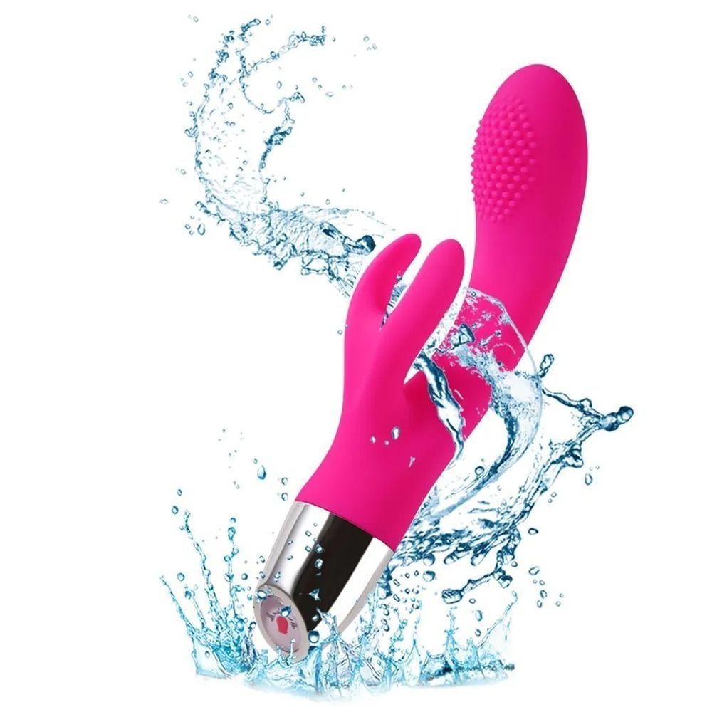 Вибратор с двойной стимуляцией Rabbit pink, Розовый