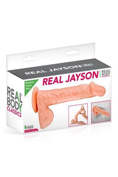 Фалоімітатор Real Body - Real Jayson Flesh, TPE, діаметр 4см