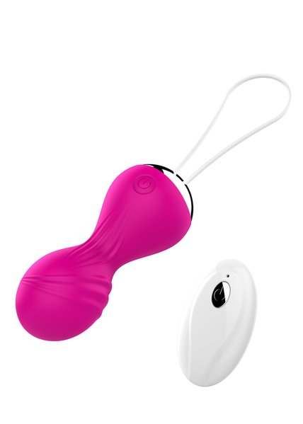 Вагінальні кульки Vibrating Silicone Kegel Balls USB 10 Function / Remote control -Pink